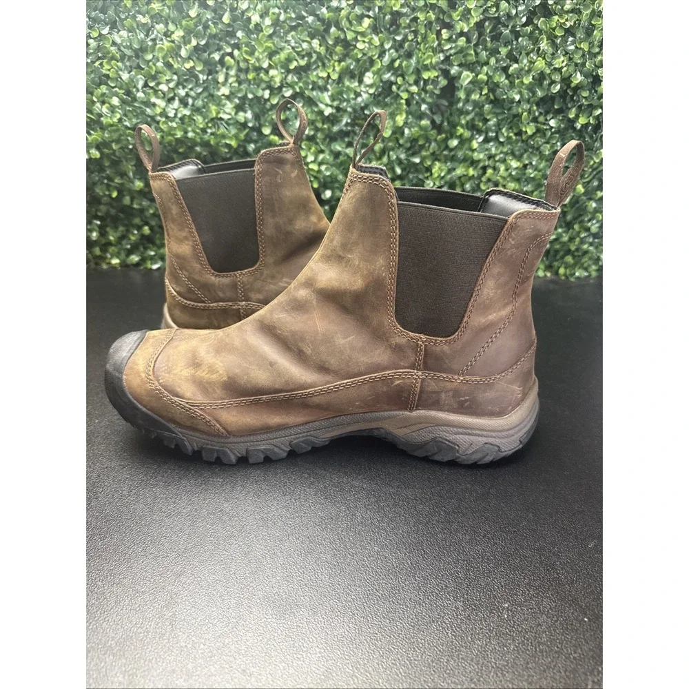 KEEN Anchorage III Men's Waterproof Leather Boots Sz 12 M Dry Waterproof